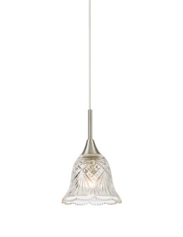Markslojd LUNA Pendant 1L Transparent/Satin Nickel 109012