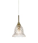 Single pendant lamps - Markslojd LUNA Hanging 1L Transparent/Antique Brass 109011 - product 1