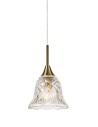 Markslojd LUNA Hanging 1L Transparent/Antique Brass 109011