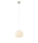 Single pendant lamps - Markslojd SOBER Pendant 1L White/Satin Nickel 109008 - product 1