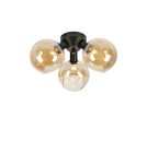Ceiling lamps spheres - Markslojd ARTIS Ceiling 3L Amber/Black 108997 - product 1