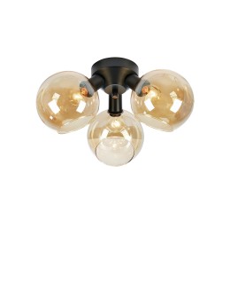 Markslojd ARTIS Sufitowa 3L Bursztynowy/Czarny 108997