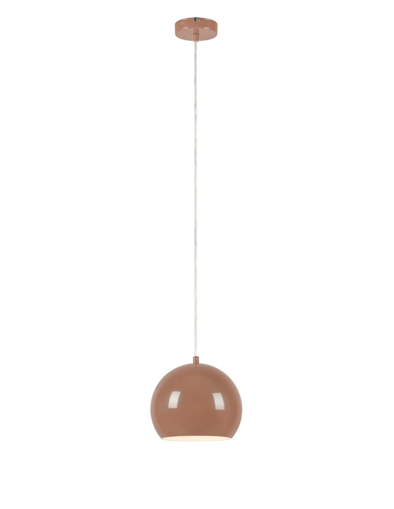 Scandinavian style pendant lamps - Markslojd POP Hanging 1L 20cm Brown 108990 - product kolory-swiatla.pl 1