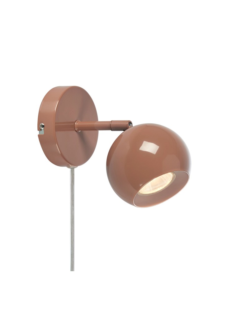 Scandinavian style wall lamps - Markslojd POP Wall Mounted 1L Brown 108984 - product kolory-swiatla.pl 1