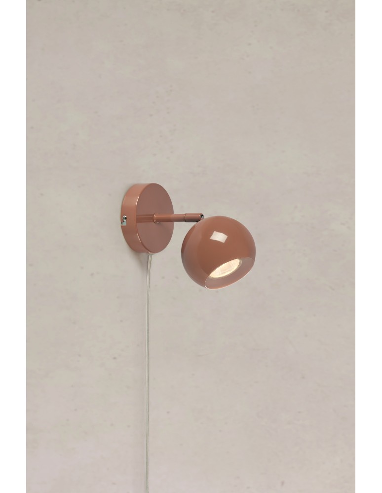 Scandinavian style wall lamps - Markslojd POP Wall Mounted 1L Brown 108984 - product kolory-swiatla.pl 2