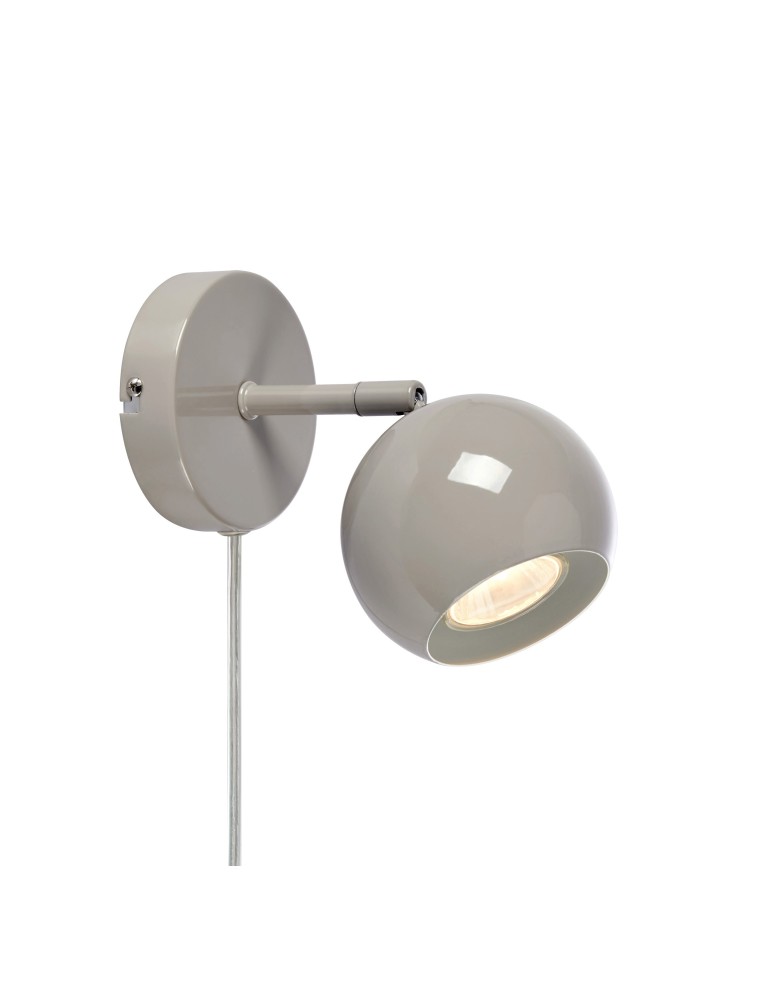 Scandinavian style wall lamps - Markslojd POP Wall Mounted 1L Gray 108983 - product kolory-swiatla.pl 1