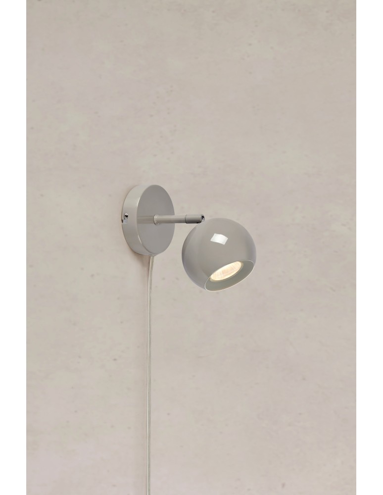 Scandinavian style wall lamps - Markslojd POP Wall Mounted 1L Gray 108983 - product kolory-swiatla.pl 2