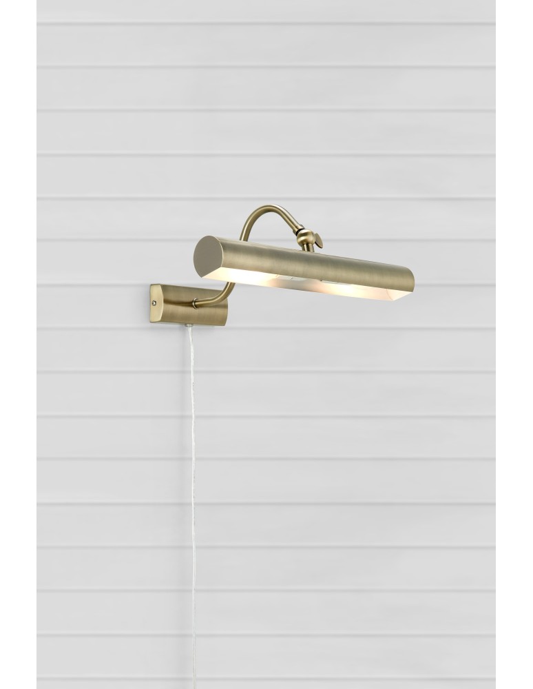 Wall lamps over a painting - Markslojd CIGLIA Wall Mounted 2L Antique Brass 108982 - product kolory-swiatla.pl 2
