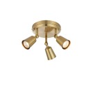 Spotlight ceiling lamps - Markslojd TINY Ceiling 3L Brass 108980 - product 1
