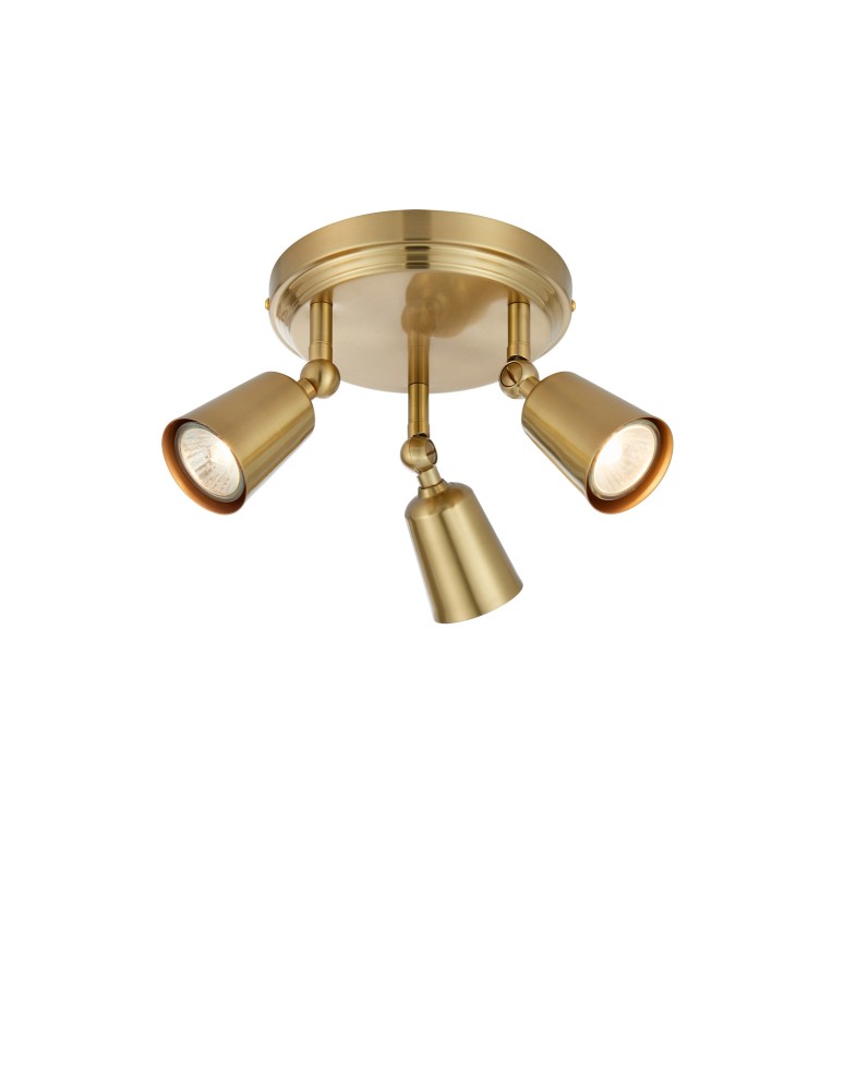 Spotlight ceiling lamps - Markslojd TINY Ceiling 3L Brass 108980 - product kolory-swiatla.pl 1