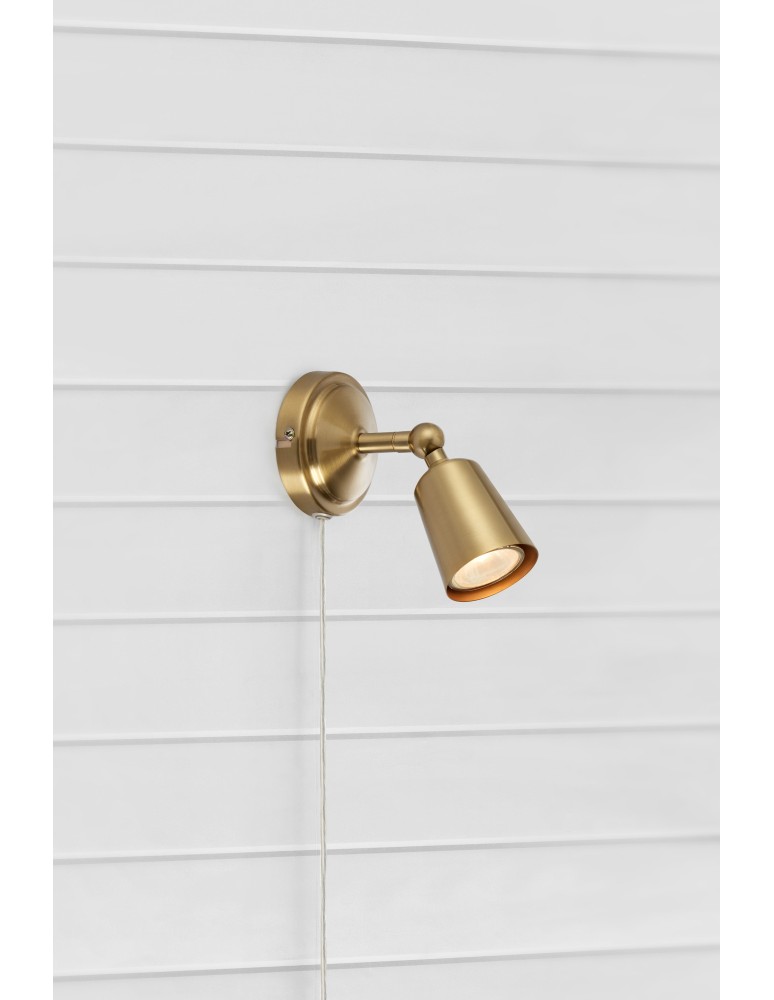 Scandinavian style wall lamps - Markslojd TINY Wall-mounted 1L Brass 108978 - product kolory-swiatla.pl 2