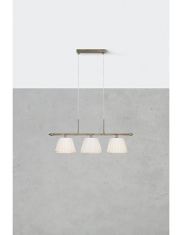 Markslojd OXFORD Pendant 3L Ecru/Antique Brass 108975 - product 2