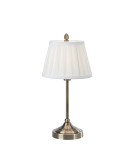 Table lamps with lampshade - Markslojd OXFORD Table 1L Ecru/Antique Brass 108973 - product 1