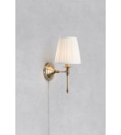 Wall lamps with lampshade - Markslojd MANOR Wall Mount 1L White/Antique Brass 108968 - product 2
