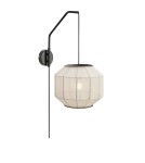 Scandinavian style wall lamps - Markslojd ASUKA Wall-mounted 1L Beige/Black 108957 - product 1