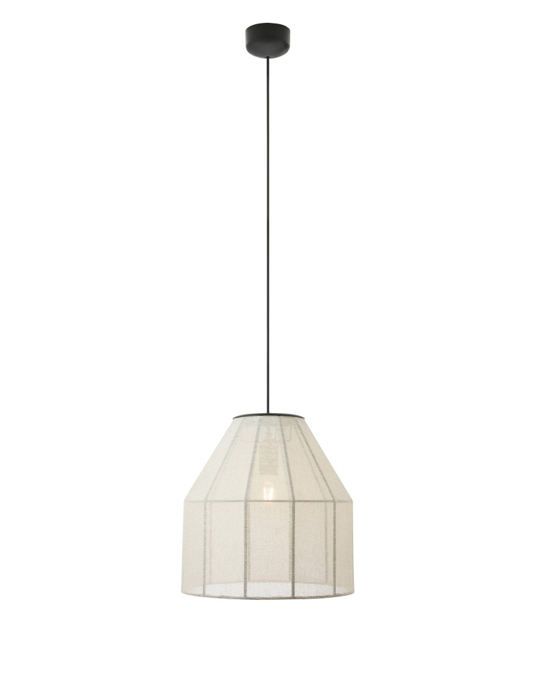 Boho pendant lamps - Markslojd AIKO Hanging 1L Beige/Black 108956 - product kolory-swiatla.pl 1