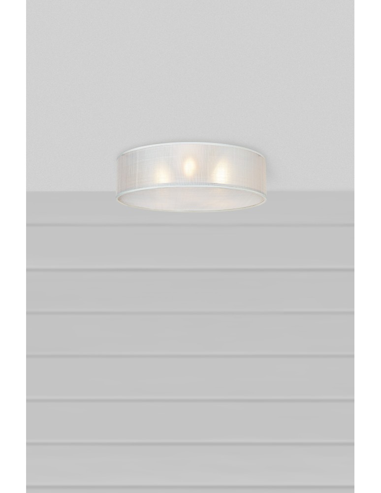 Ceiling lamps with lampshade - Markslojd HARU Ceiling 3L White 108954 - product kolory-swiatla.pl 2
