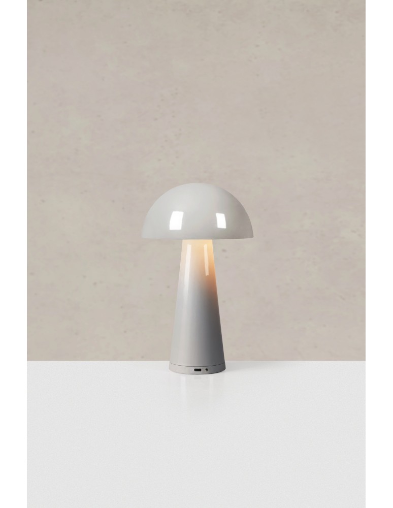 Portable table lamps - Markslojd FUNGI Table Wireless Gray Brown B/O 108950 - product kolory-swiatla.pl 2