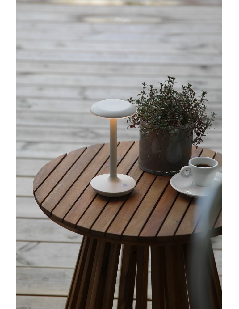 Portable table lamps - Markslojd PETIT Wireless Table Gray Brown B/O 108917 - product kolory-swiatla.pl 2