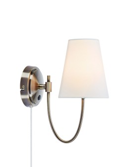 Markslojd AMAR Wall Mounted Ecru/Antique Brass 108908
