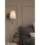 Wall lamps with lampshade - Markslojd AMAR Wall Mounted Ecru/Antique Brass 108908 - product 2