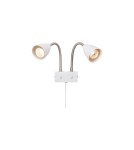 Reading wall lamps - Markslojd CIRO Wall Mounted 2L White/Steel 108900 - product 1