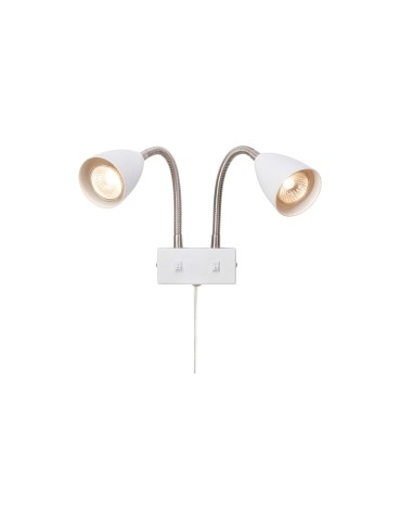 Markslojd CIRO Wall Mounted 2L White/Steel 108900