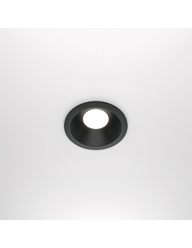 Flush-mounted lamps - pendants - Maytoni Zoom 1xGU10 50W flush mount DL032-2-01B black - product kolory-swiatla.pl 1
