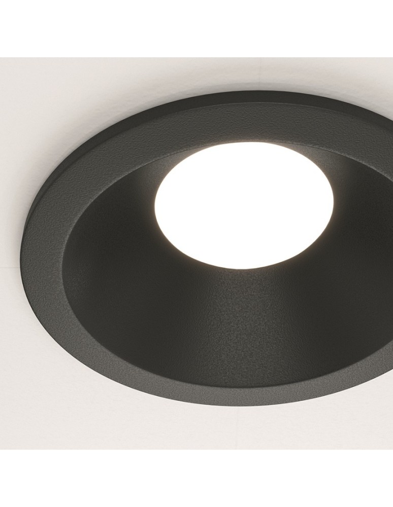 Flush-mounted lamps - pendants - Maytoni Zoom 1xGU10 50W flush mount DL032-2-01B black - product kolory-swiatla.pl 2