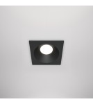 Flush-mounted lamps - pendants - Maytoni Zoom 1xGU10 50W flush mount DL033-2-01B black - product 1
