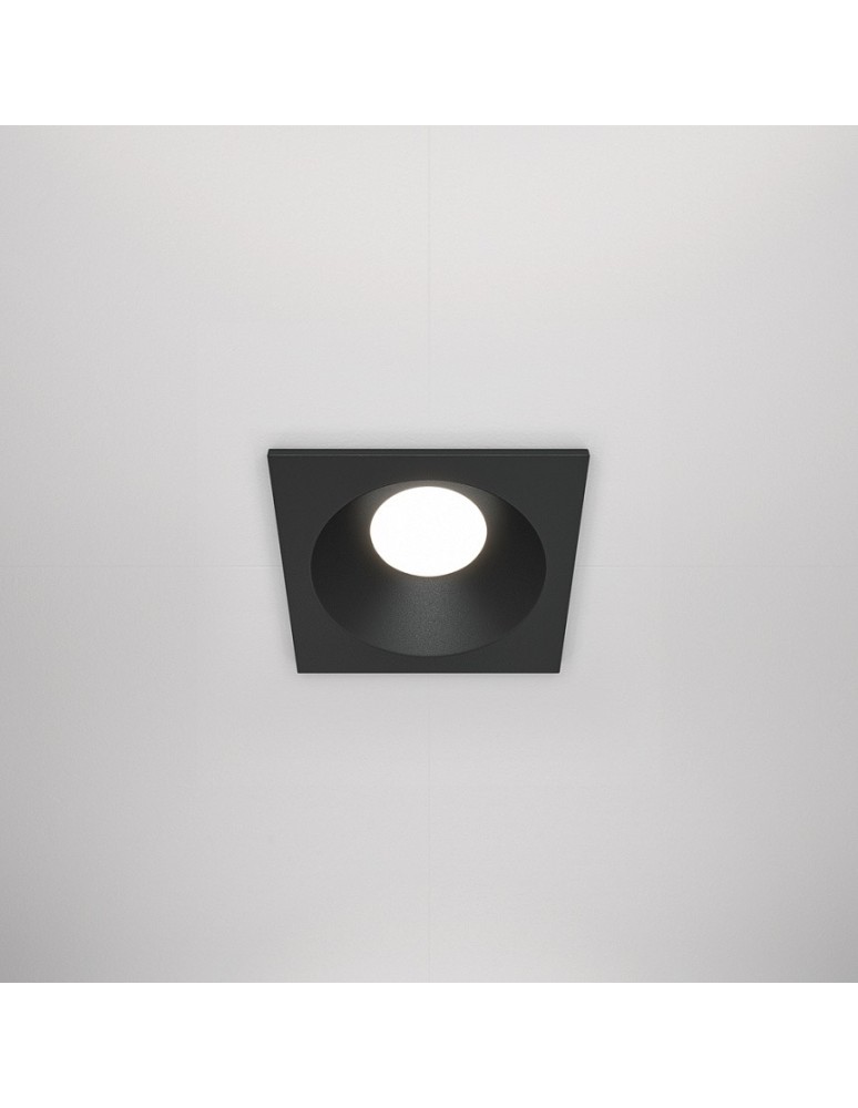 Flush-mounted lamps - pendants - Maytoni Zoom 1xGU10 50W flush mount DL033-2-01B black - product kolory-swiatla.pl 1
