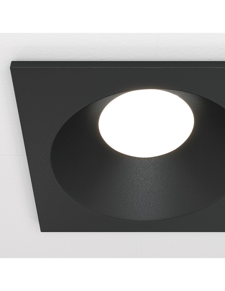 Flush-mounted lamps - pendants - Maytoni Zoom 1xGU10 50W flush mount DL033-2-01B black - product kolory-swiatla.pl 2