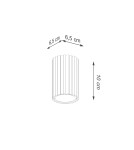 Ceiling lamps - Sollux Plafond KARBON 10 taupe SL.1758 - product 8