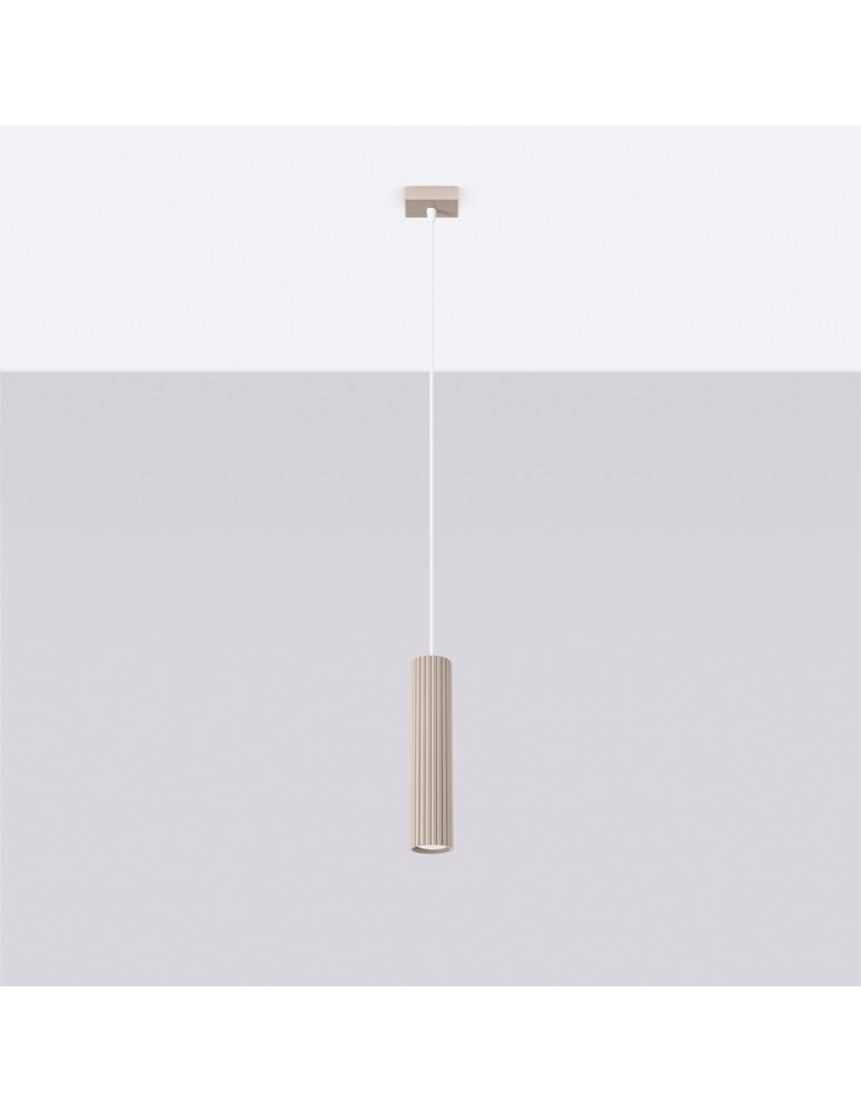 Pendant lamps - Sollux KARBON 1 taupe pendant lamp SL.1759 - product kolory-swiatla.pl 2
