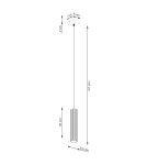 Pendant lamps - Sollux KARBON 1 taupe pendant lamp SL.1759 - product 10