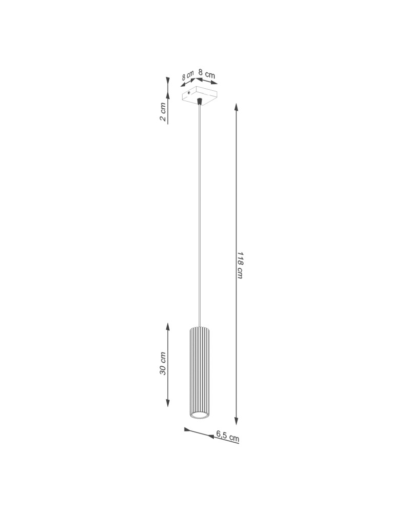 Pendant lamps - Sollux KARBON 1 taupe pendant lamp SL.1759 - product kolory-swiatla.pl 10