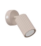 Wall lamps - Sollux Wall lamp KARBON taupe with switch SL.1762 - product 1