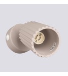 Wall lamps - Sollux Wall lamp KARBON taupe with switch SL.1762 - product 5