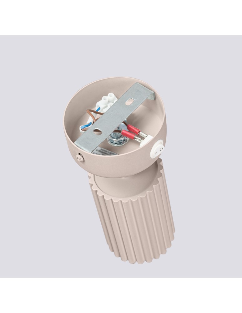 Sollux Kinkiet KARBON taupe z włącznikiem SL.1762