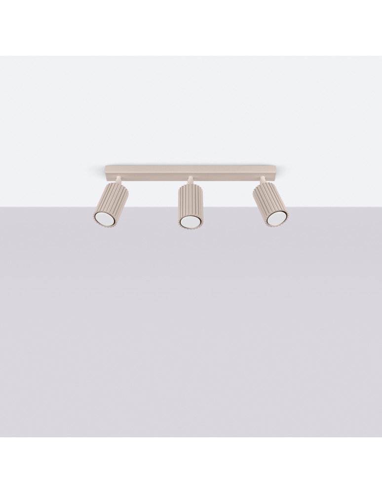 Ceiling lamps - Sollux Plafond KARBON 3L taupe SL.1764 - product kolory-swiatla.pl 2