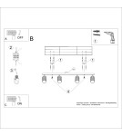 Sollux Plafon KARBON 4L taupe SL.1765