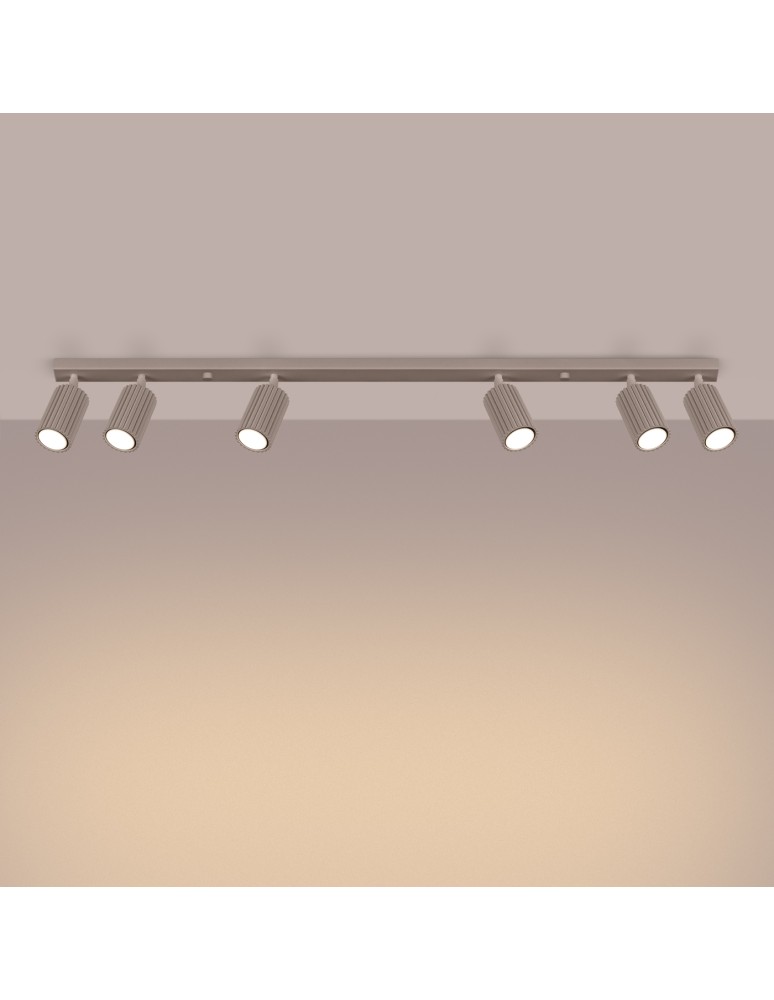 Sollux Plafon KARBON 6L taupe SL.1766 Sollux Plafon KARBON 6L taupe SL.1766