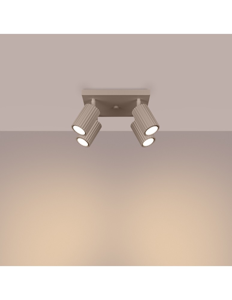 Ceiling lamps - Sollux Plafond KARBON 4 taupe SL.1769 - product kolory-swiatla.pl 3