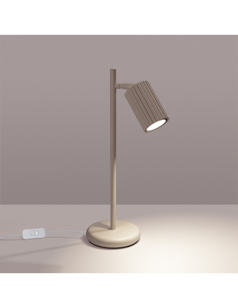 Table lamps - Sollux KARBON taupe desk lamp SL.1770 - product kolory-swiatla.pl 3