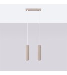 Pendant lamps - Sollux KARBON 2 taupe pendant lamp SL.1773 - product 2