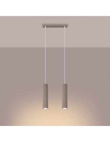 Sollux Lampa wisząca KARBON 2 taupe SL.1773