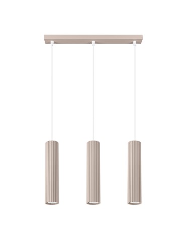 Sollux Lampa wisząca KARBON 3L taupe SL.1774