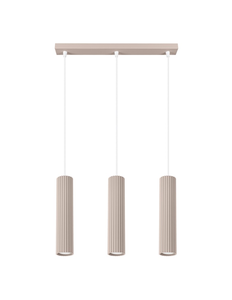 Sollux Lampa wisząca KARBON 3L taupe SL.1774