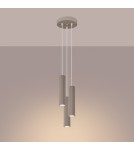 Pendant lamps - Sollux KARBON 3P taupe pendant lamp SL.1775 - product 3