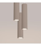 Sollux Lampa wisząca KARBON 3P taupe SL.1775